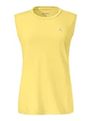 Koszulki i topy damskie - Schöffel Top funkcyjny "Vietas" w kolorze żółtym - miniaturka - grafika 1