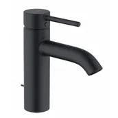 Baterie umywalkowe - KLUDI 382933976 BOZZ jednouchwytowa bateria umywalkowa; 100; EcoPlus; czarny mat - miniaturka - grafika 1