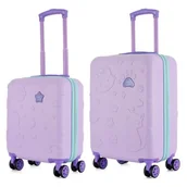 Walizki - Zestaw walizek SEMI LINE T5879-0 44.5/54.5 cm Fioletowy - miniaturka - grafika 1