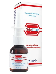 Grip Stop, spray do nosa, 20ml Duży wybór produktów | Dostawa kurierem DHL za 10.90zł !!!| Szybka wysyłka do 2 dni roboczych! | 9049706 - Przeziębienie i grypa - miniaturka - grafika 1