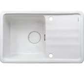 Zlewozmywaki - Deante MOMI ZCM_6113 Ceramiczny Biały - miniaturka - grafika 1