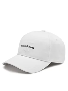 Calvin Klein Czapka z daszkiem Monologo Embro K50K512180 Biały - Czapki męskie - miniaturka - grafika 1