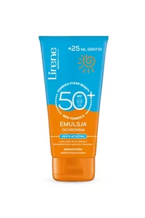 Lirene SUN Emulsja ochronna skóra wrażliwa SPF 50+ 25ml gratis! - Balsamy i kremy do opalania - miniaturka - grafika 1