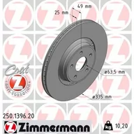 Tarcze hamulcowe - Tarcza hamulcowa ZIMMERMANN 250.1396.20 - miniaturka - grafika 1