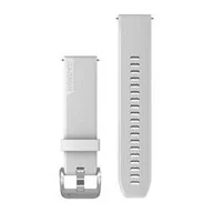 Akcesoria do smartwatchy - Garmin Silikonowy pasek Approach S42 (20mm) -biały z zapięciem w kolorze polerowanego srebra [010-13114-01] 010-13114-01 - miniaturka - grafika 1