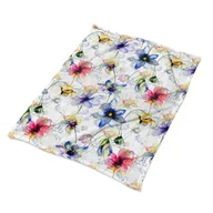 Koce - Kolorowy koce na kanapę Polne kwiaty ekologiczny, Fabricsy - miniaturka - grafika 1