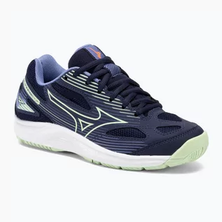 Buty sportowe męskie - Buty do siatkówki dziecięce Mizuno Cyclone Speed 4 Jr eblue/tech green/lolite - grafika 1