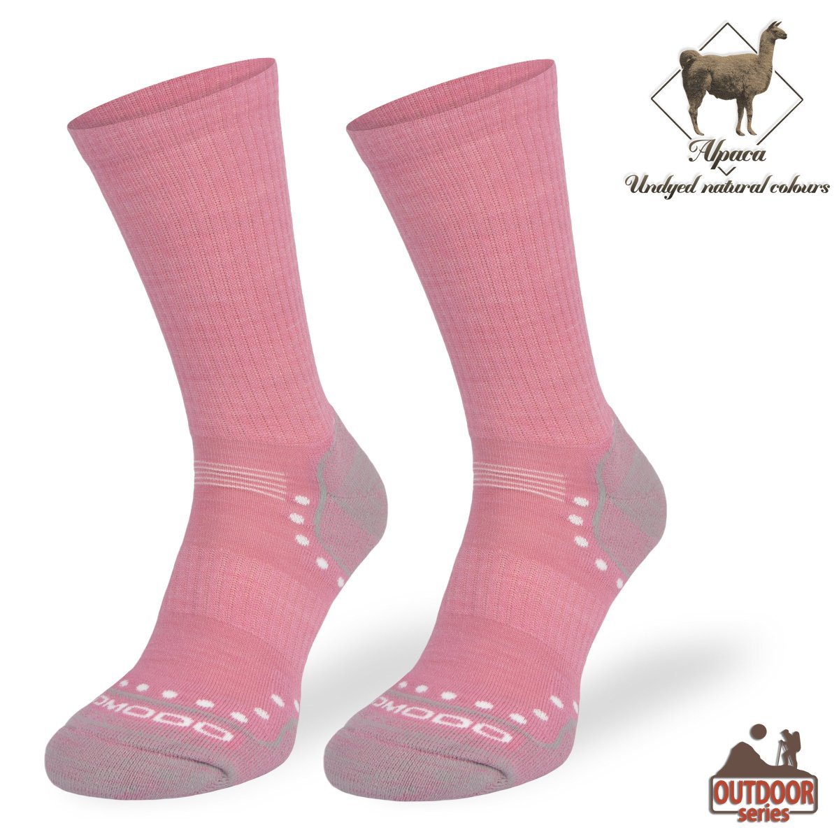 Skarpety trekkingowe STAL, różowe