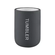 Akcesoria łazienkowe - Kubek na szczoteczki do zębów Soft Paris szary mat Sensea - miniaturka - grafika 1