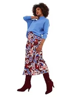 Spódnice - Joe Browns Damska elastyczna spódnica midi z elastyczną talią, krój skośny, wielokolorowa, 8, multi, 34 - miniaturka - grafika 1