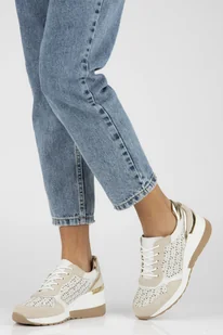 Skórzane sneakersy damskie Filippo DP4669/23 WH biały - Sneakersy damskie - miniaturka - grafika 10