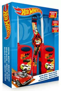 Zestaw Walkie Talkie z zegarkiem cyfrowym.Hot Wheels HW00015 Kids Euroswan - Breloki - miniaturka - grafika 1