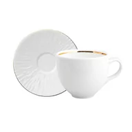 Serwisy do kawy i herbaty - Porcelana MariaPaula Zestaw kawowy dla 6 osób porcelana MariaPaula Natura Złota Linia (12 elementów) - miniaturka - grafika 1