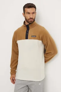 Columbia bluza sportowa Steens Mountain Half Snap kolor brązowy wzorzysta 2097721 - Bluzy męskie - miniaturka - grafika 1