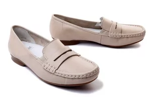 RIEKER 40073-60 beige, półbuty/mokasyny damskie - Rieker - Mokasyny damskie - miniaturka - grafika 1