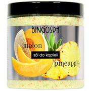 Kosmetyki do kąpieli - BingoSpa Melon & Pineapple sól do kąpieli 900 g - miniaturka - grafika 1