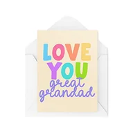 Kartki okolicznościowe i zaproszenia - Śmieszne nowości kartki okolicznościowe | Love You Grandad | Urodziny dziadek pradziadek Myślący o Tobie przekomarzanie się zabawny żart | CBH1300 - miniaturka - grafika 1