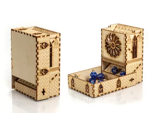 Dice Tower Dracula Wieża Do Kości Drewniana 15 cm - Akcesoria do gier planszowych - miniaturka - grafika 1