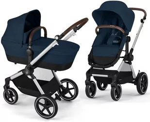 Cybex Eos Lux Wózek Wielofunkcyjny 2W1 Ocean Blue (Stelaż Silver) - Wózki dziecięce - miniaturka - grafika 1