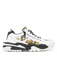 Sneakersy męskie - Sneakersy Versace Jeans Couture 78YA3SI5 Biały - miniaturka - grafika 1