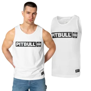 Tank Top PITBULL Middle Weight 190 Spandex Hilltop '25 - Biały  L - Odzież taktyczna i umundurowanie - miniaturka - grafika 1