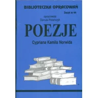Lektury szkoła podstawowa - Biblios Danuta Polańczyk Biblioteczka Opracowań. &#8222;Poezje&#8221; Cypriana Kamila Norwida - miniaturka - grafika 1