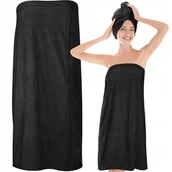 Ręczniki - PAREO DO SAUNY NA PLAŻĘ RĘCZNIK KĄPIELOWY DLA KOBIET DAMSKI ACTIVE S/M - miniaturka - grafika 1