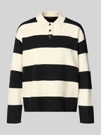 Swetry damskie - Sweter z dzianiny o kroju regular fit z mieszanki wiskozy model ‘SABA’ - miniaturka - grafika 1