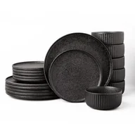 Serwisy obiadowe - Serwis obiadowy Anun czarny-6 - miniaturka - grafika 1