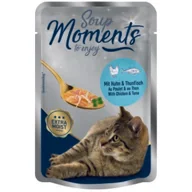 Mokra karma dla kotów - MOMENTS My Soup Kurczak i tuńczyk 12x40 g - miniaturka - grafika 1