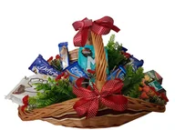 Zestawy upominkowe - Poczta Upominkowa, kosz prezentowy BIG Czerwony - miniaturka - grafika 1