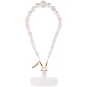 Pozostałe akcesoria do telefonów - Case-Mate Beaded Phone Wristlet - Uniwersalna smyczka do telefonu (Crystal Pearl) - miniaturka - grafika 1