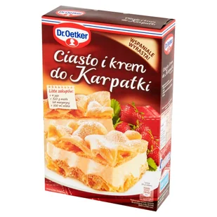 Dr. Oetker Ciasto i krem do karpatki 380 g - Ciasta i półprodukty do ciast - miniaturka - grafika 1