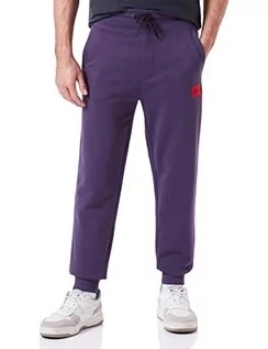 Spodenki męskie - HUGO męskie spodnie Jersey_Doak212, Dark Purple509, L - grafika 1
