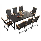 Meble ogrodowe - Meble ogrodowe MIRPOL Izzy WR-7223-9PC-CS - miniaturka - grafika 1