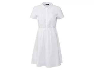 Sukienki - esmara Letnia sukienka damska midi, z haftem, 1 sztuka (34, Biały) - grafika 1