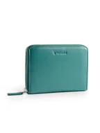 Portfele - Portfel damski Valentini Metallic 410 zielony - miniaturka - grafika 1