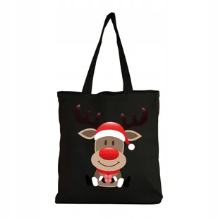 Eko Torba na ramię Zakupy Shopper Torebka Bawełniana Świąteczna Renifer #5 - Torby i wózki na zakupy Eko Torba na ramię Zakupy Shopper Torebka Bawełniana Świąteczna Renifer #5 - Torby i wózki na zakupy - miniaturka - grafika 1