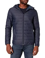 Kurtki męskie - JACK & JONES Jorbrink Puffer Hood kurtka męska, granatowy blezer, L - miniaturka - grafika 1
