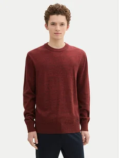 Tom Tailor Denim Sweter 1042509 Czerwony Regular Fit - Swetry męskie - miniaturka - grafika 1