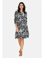 Sukienki - ASSUILI Sukienka w kolorze czarno-białym - miniaturka - grafika 1