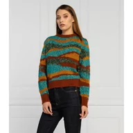 Swetry damskie - Pinko Sweter VALSUSA | Regular Fit | z dodatkiem wełny - miniaturka - grafika 1