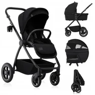 Wózki dziecięce - Wózek wielofunkcyjny 2w1 spacerówka + gondola XL materac LIONELO MERIL 2IN1 - miniaturka - grafika 1