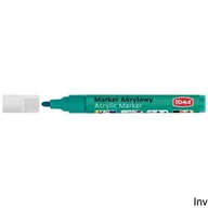 Markery do tablic - Marker Akrylowy, Fibrowa Końcówka Ścięta 2-5Mm,  Zielony To-402 Toma - miniaturka - grafika 1