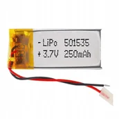 Ładowarki i akumulatory - Akumulator Li-Poly 250Mah 3.7V 501535 - miniaturka - grafika 1