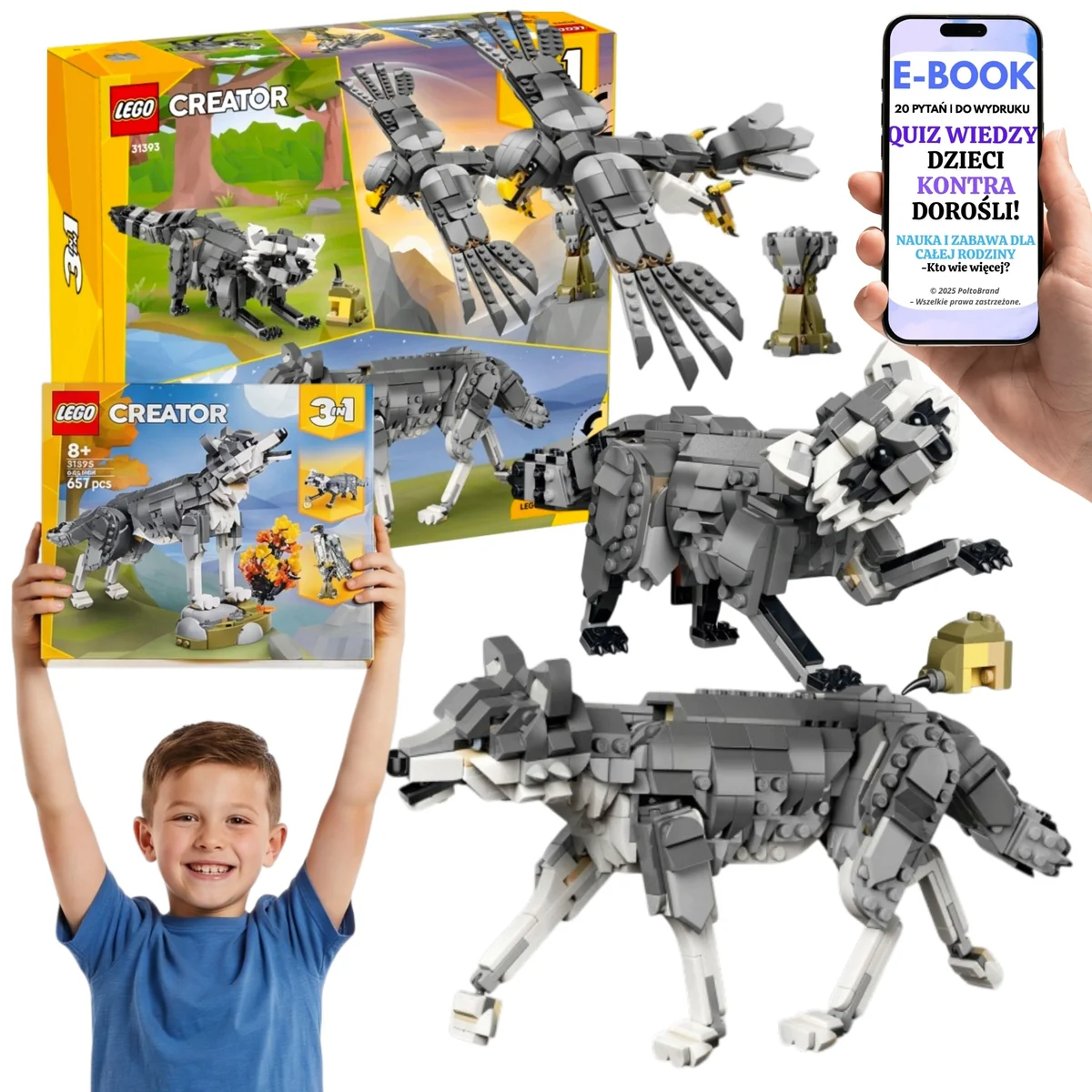 LEGO Creator Zwierzęta Leśne Model Kolekcjonerski Prezent 31393