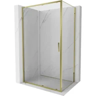 Kabiny prysznicowe - Mexen Exo kabina prysznicowa rozsuwana 150 x 85 cm, transparent, złota - 8151-150-085-50-00 - miniaturka - grafika 1