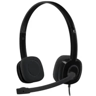 Słuchawki - Logitech H151 czarne (981-000589) - miniaturka - grafika 1
