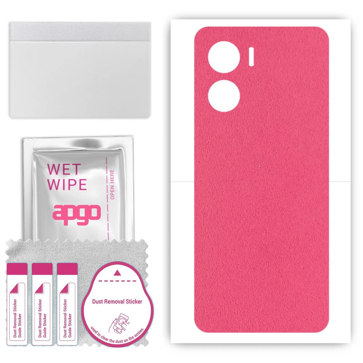 Folia naklejka skórka strukturalna na TYŁ Zamsz do Vivo Y56 5G - Zamsz Różowy - apgo SKINS