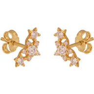 Kolczyki - Złote kolczyki 585 na sztyfcie gwiazda prezent - miniaturka - grafika 1